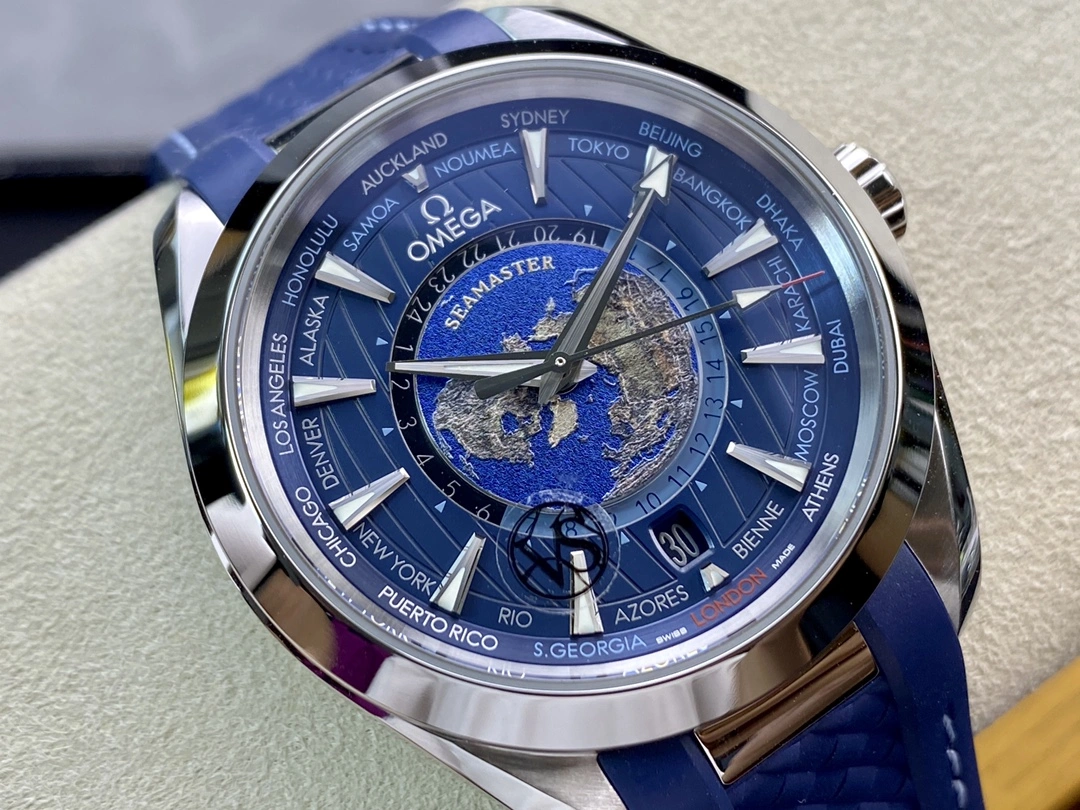 ModernLook CBD Factory Omega Seamaster Aqua Terra Worldtimer 43mm Blue Dial (220.12.43.22.03.001) 1:1 Super Clone – DD8938 Movement 239